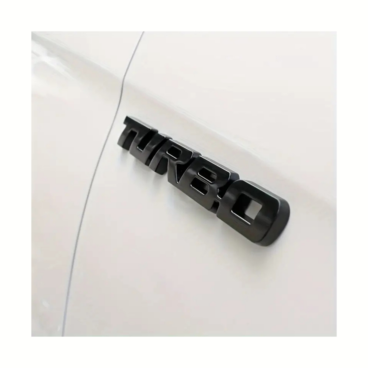 3D Metal Sticker Badge Emblem - Turbo