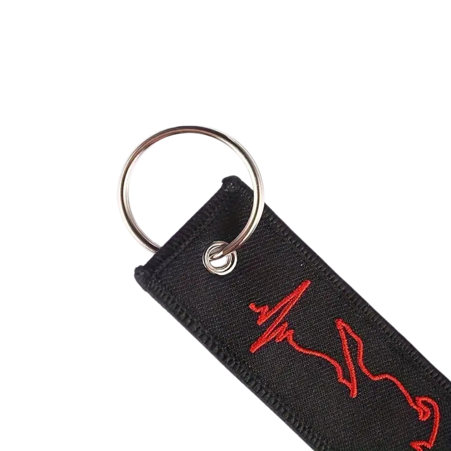 Motorbike Heartbeat Keyring Jet Tag - 3 Colours Available
