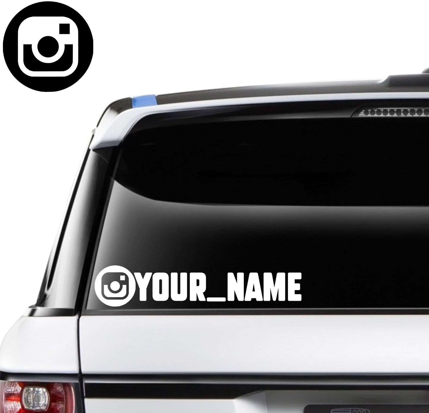 Custom Instagram Name Decal - 250mm