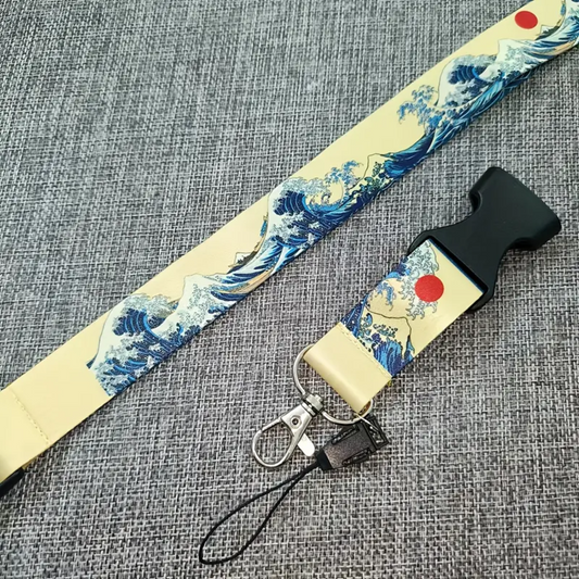 Hokkaido Great Wave Off Lanyard/Pass Holder