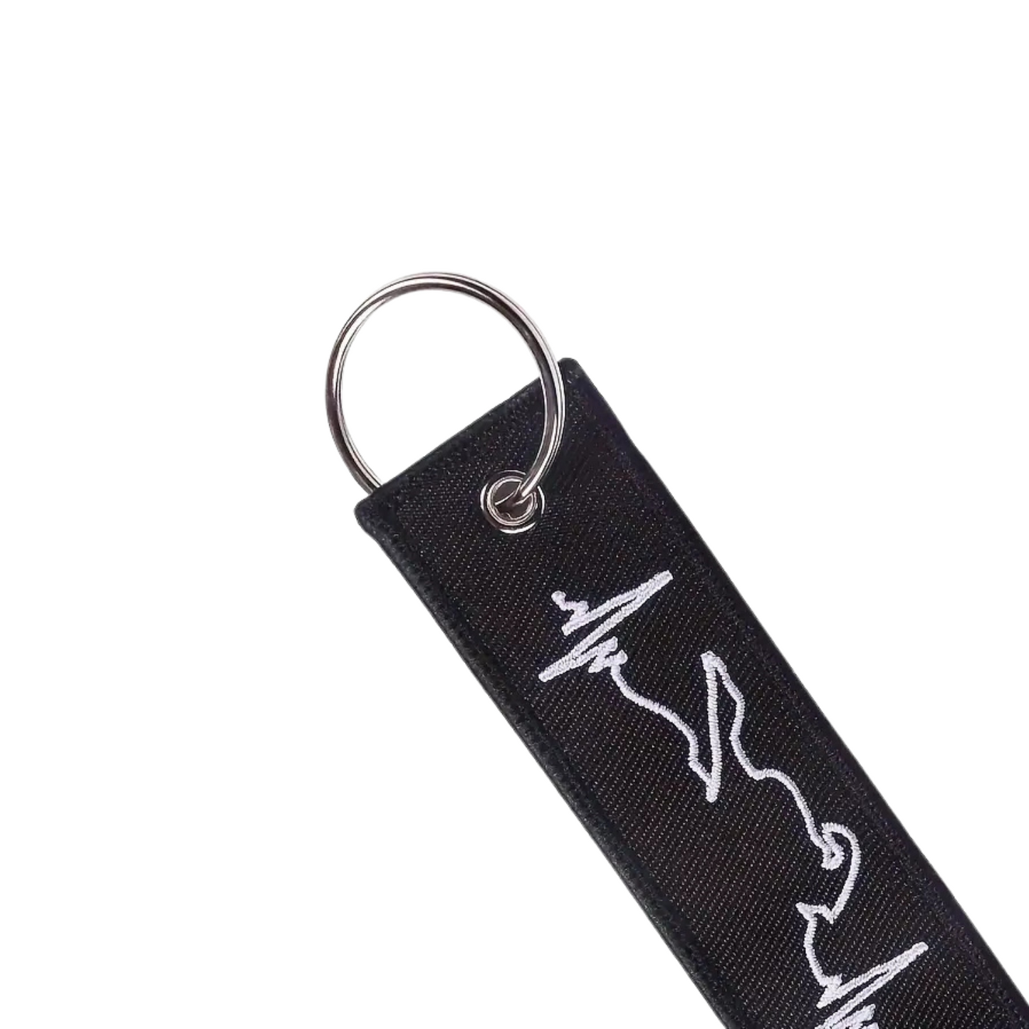 Motorbike Heartbeat Keyring Jet Tag - 3 Colours Available