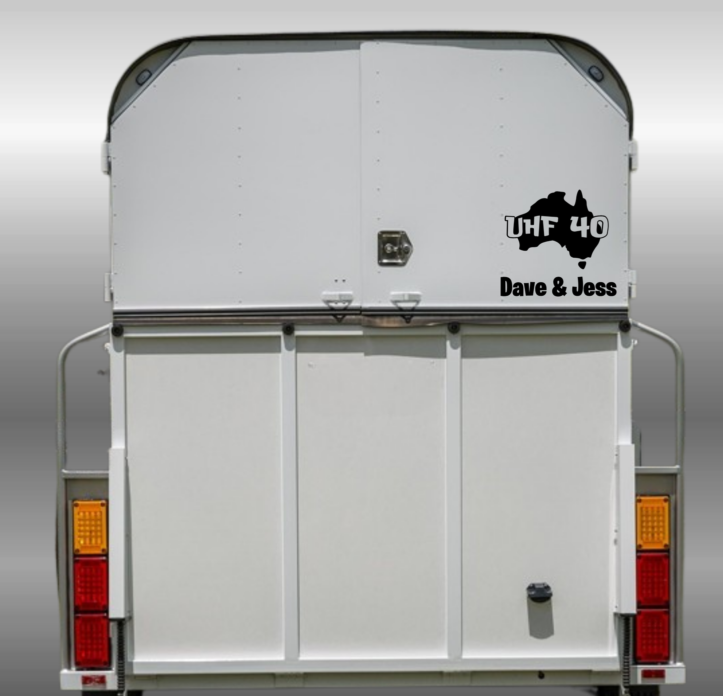 Custom UHF 40 Decal - Australia Shape