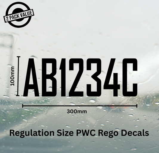 Jet ski Registration Number - Twin Set