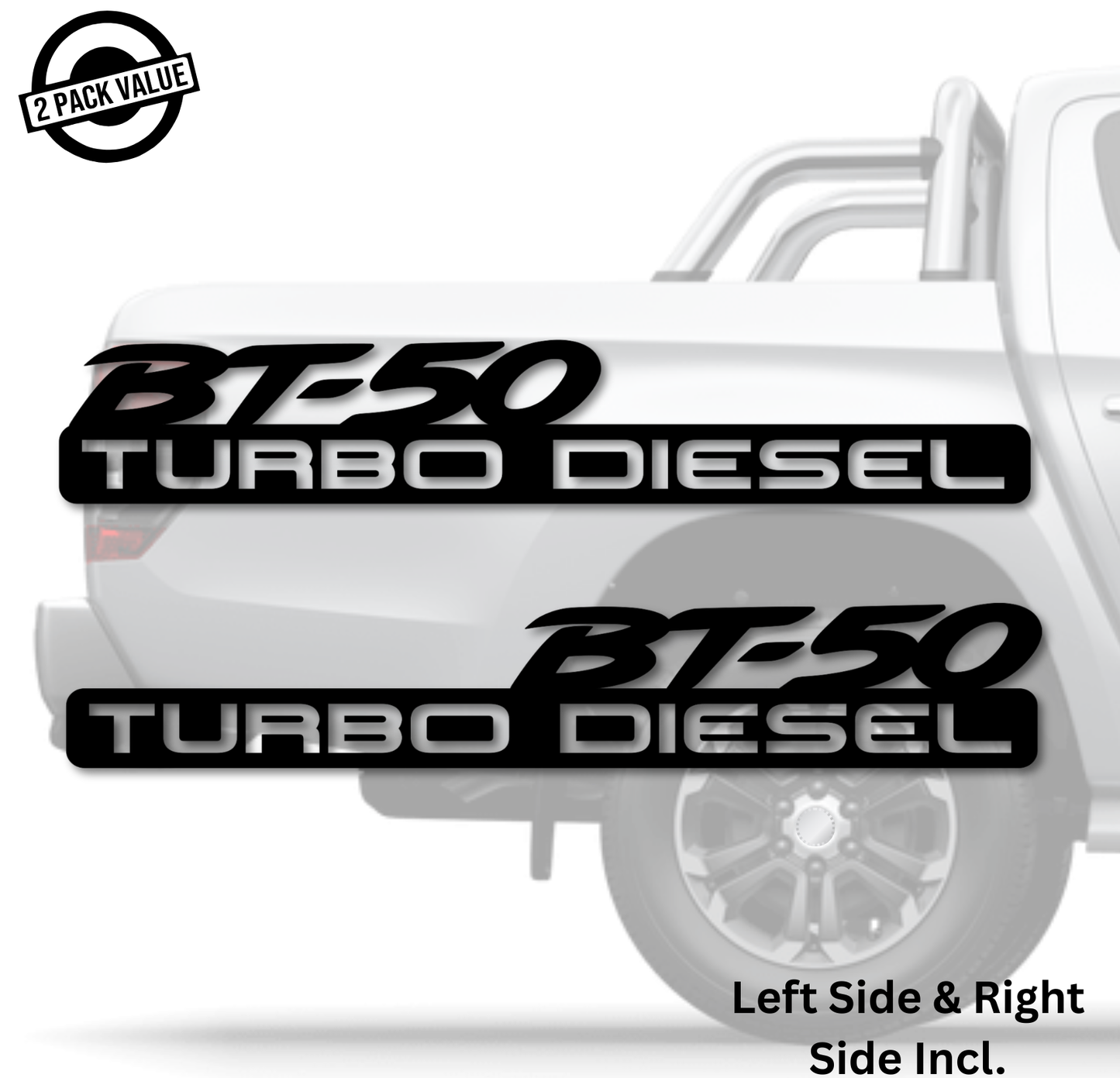 BT-50 Turbo Diesel Side Strip Twin Pack