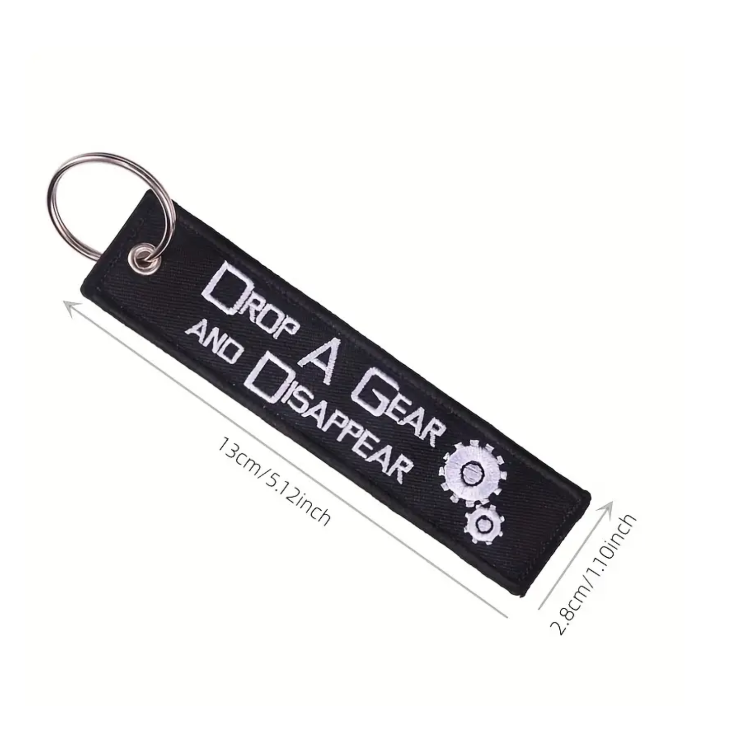 Drop A Gear Keyring Jet Tag