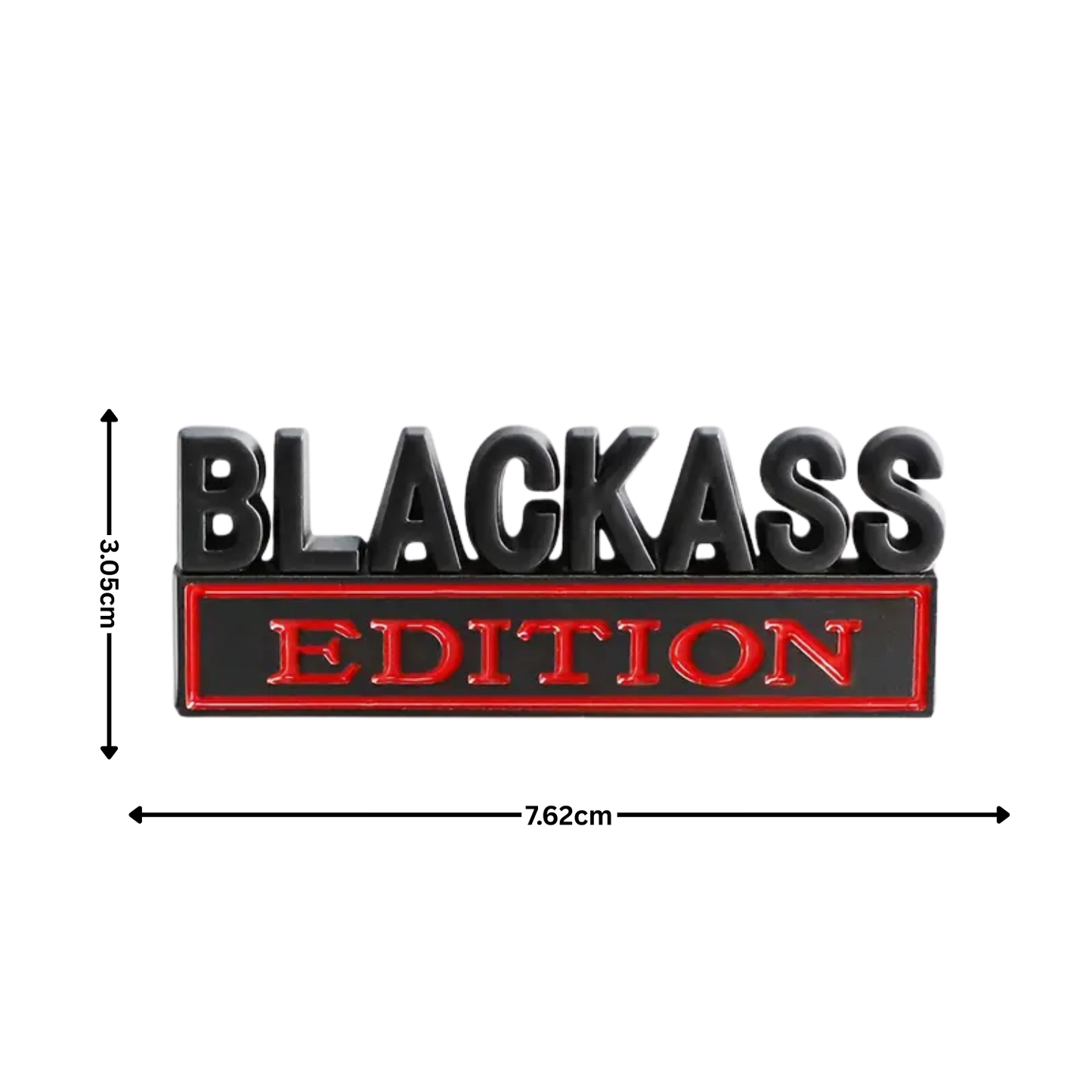 3D Pressed Metal Badge - BlackAss Edition