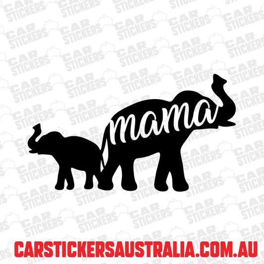 Mama Elephant With 1 Baby