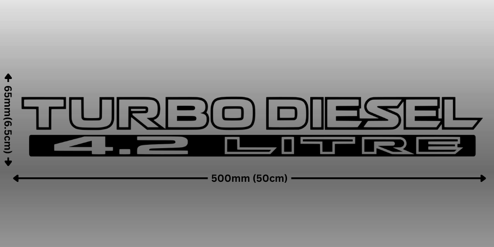 Turbo Diesel 4.2 Litre Stripe Twin Pack (Style 1)