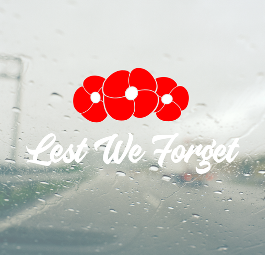 Lest We Forget with Poppies