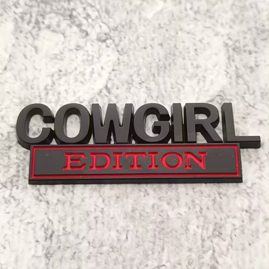 3D Pressed Metal Badge - Cowgirl Edition