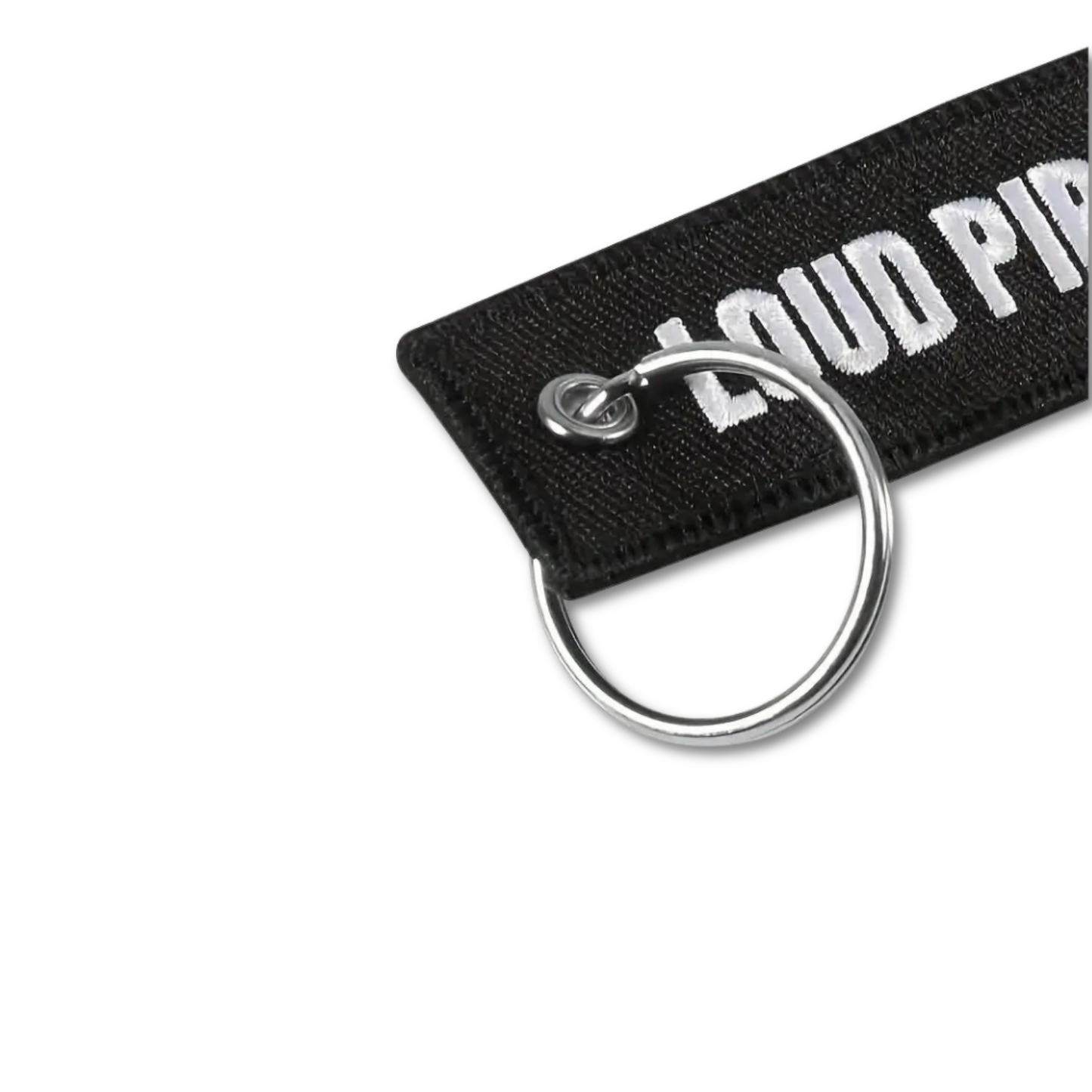 Loud Pipes Save Lives Keyring Jet Tag