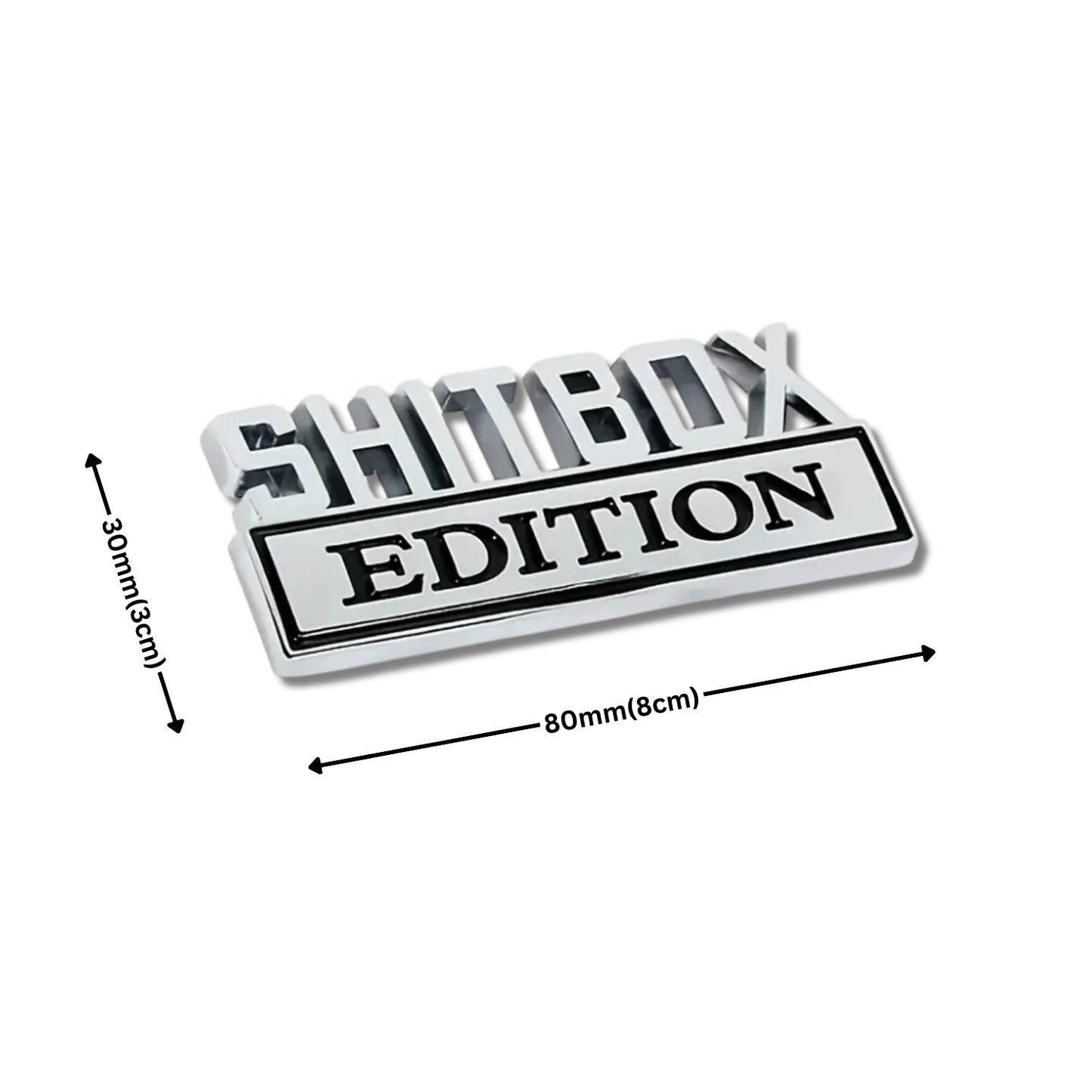 3D Metal Sticker Badge Emblem - Shitbox Edition
