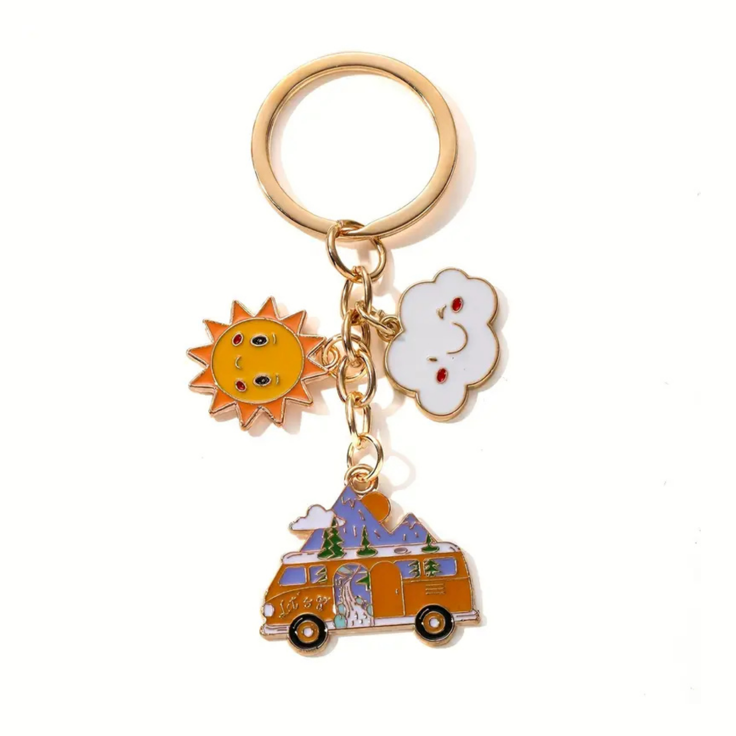Camper With Charms Keyring