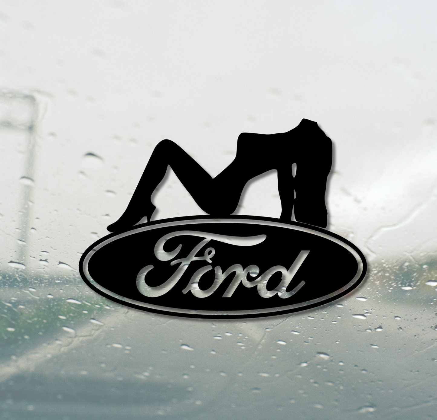 Ford Logo With Lady