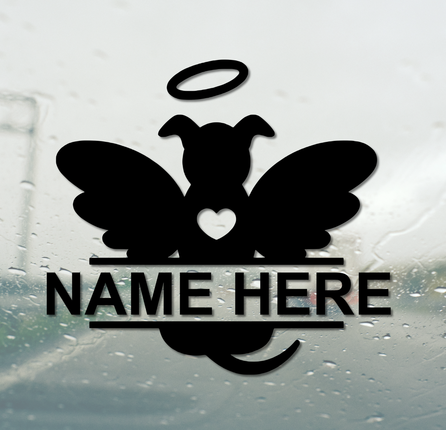 Angel Dog with Wings Memorial