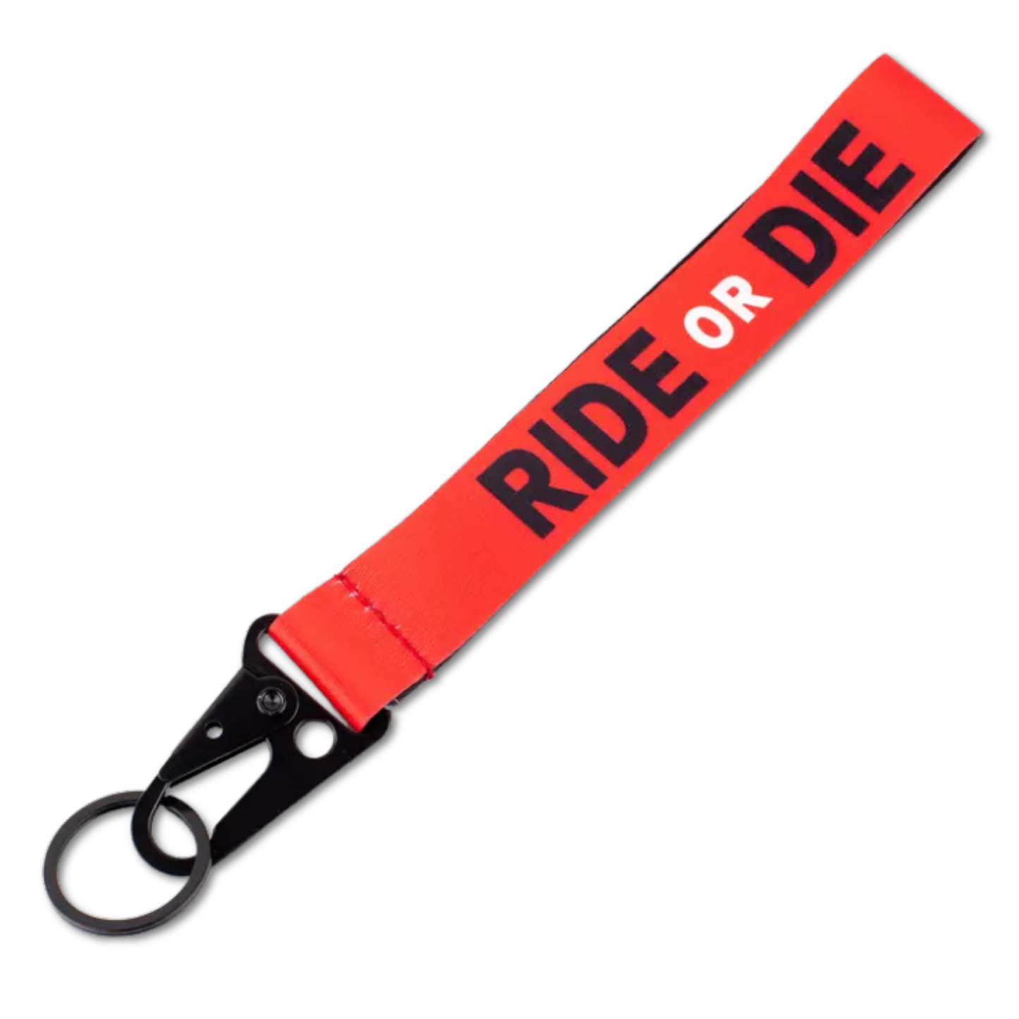 Ride or Die Wrist Strap Premium Keyring