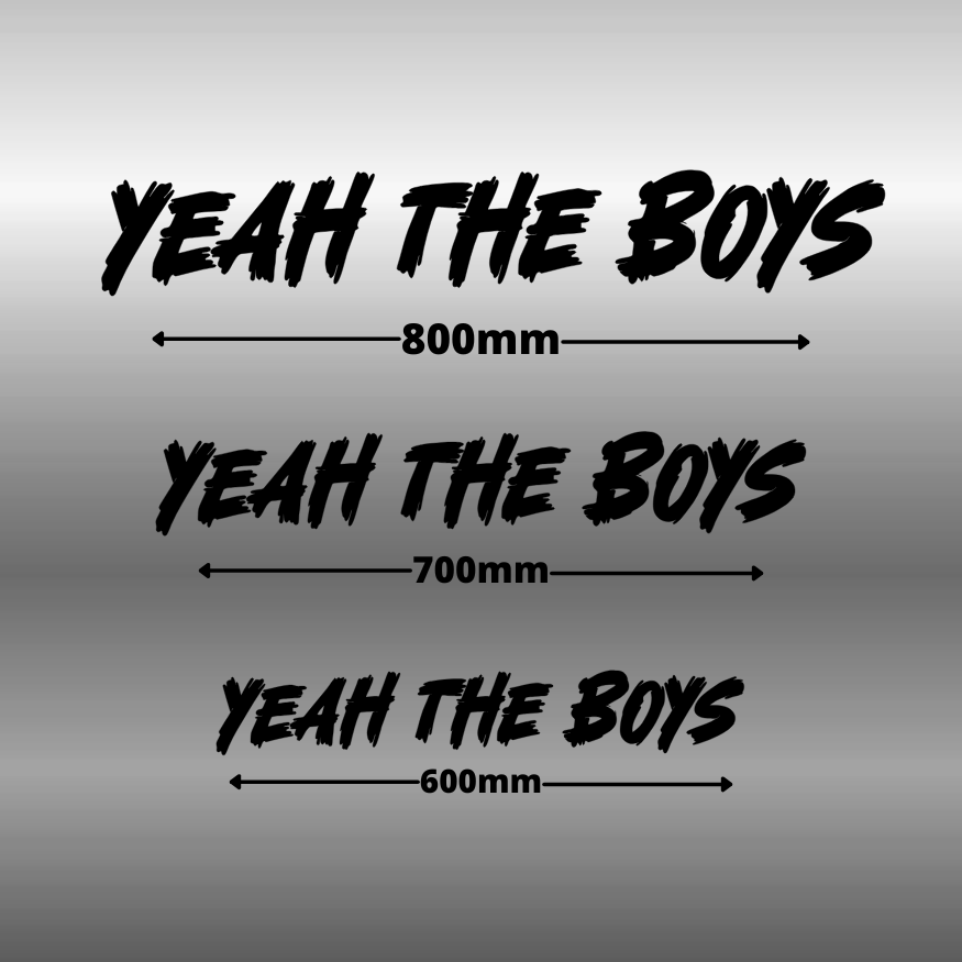 Yeah The Boys Banner