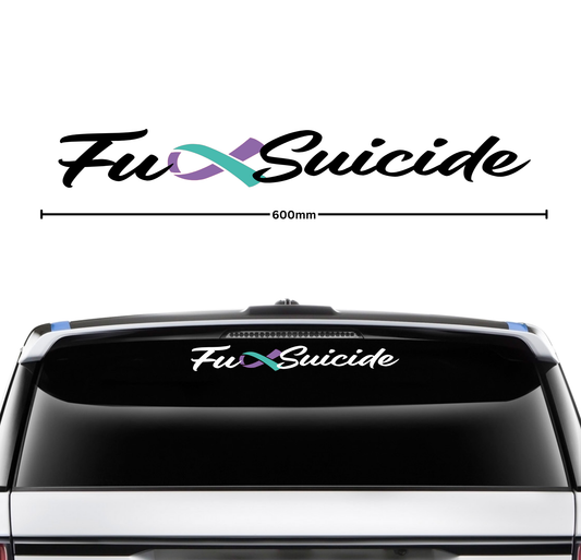 Fuck Suicide Banner - Small - 600mm