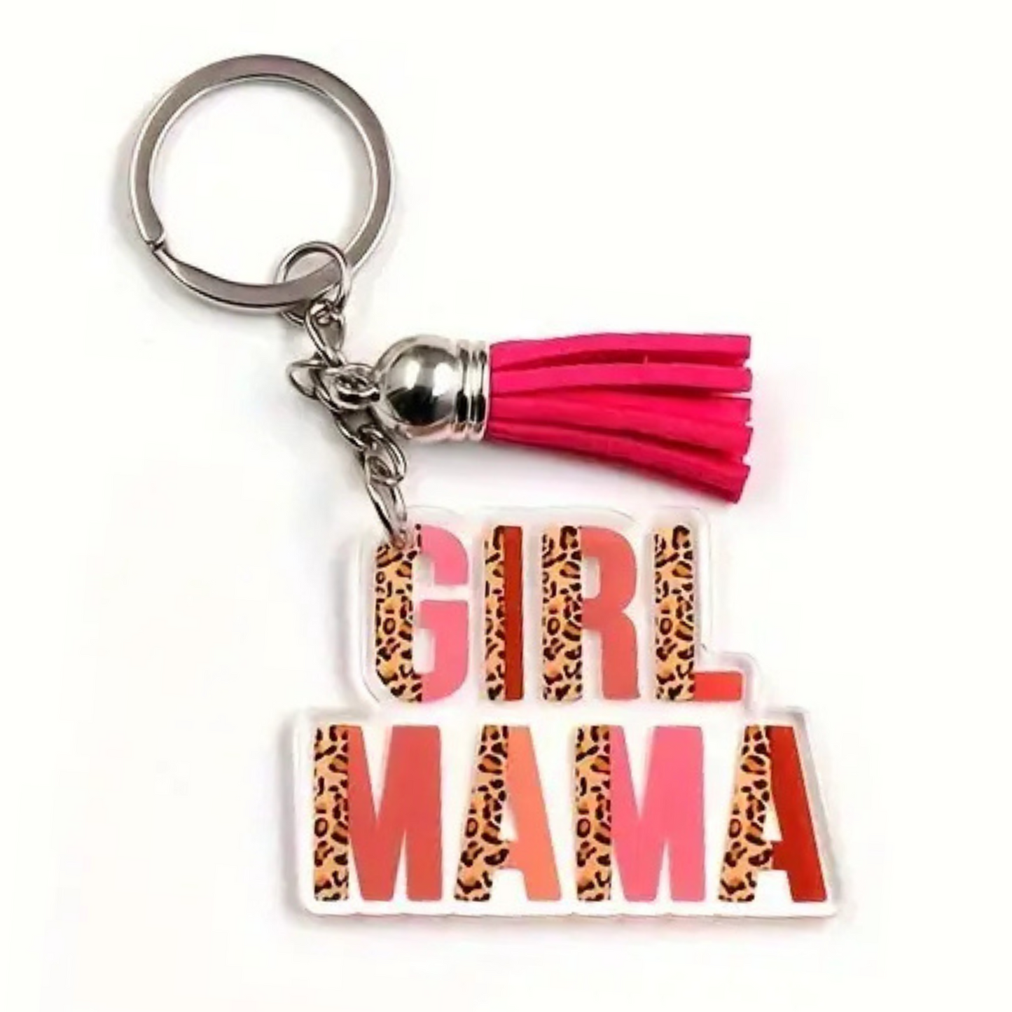 Mama Keyring with Animal Print