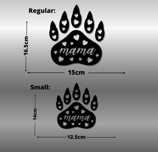 Mama with Hearts Paw