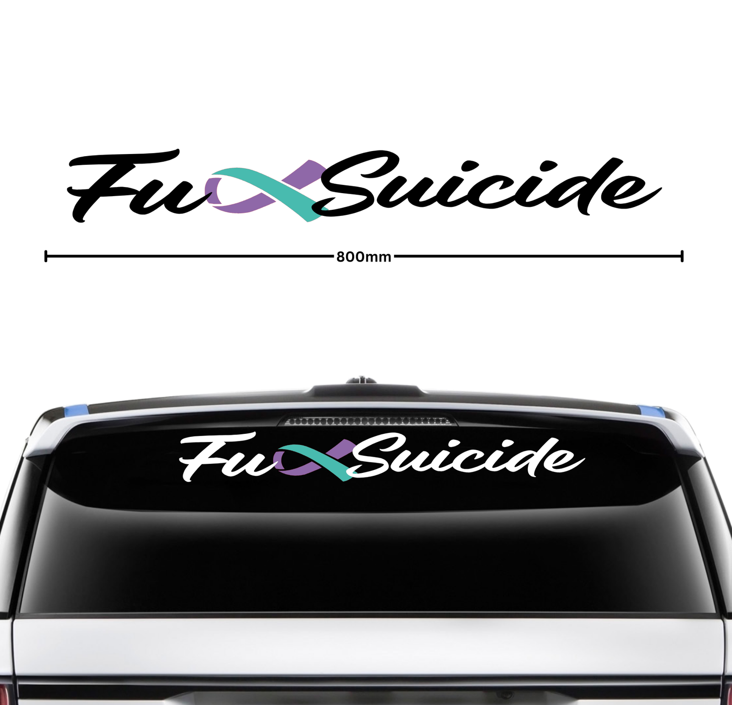 Fuck Suicide Banner - Large - 800mm