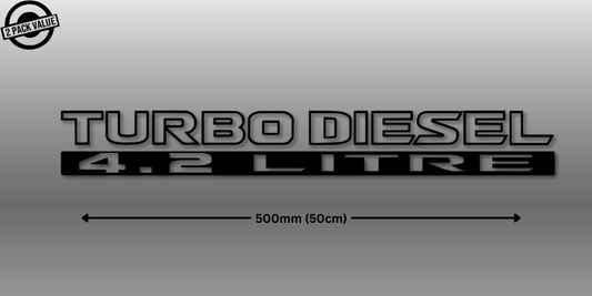 Turbo Diesel 4.2 Litre Stripe Twin Pack (Style 2)