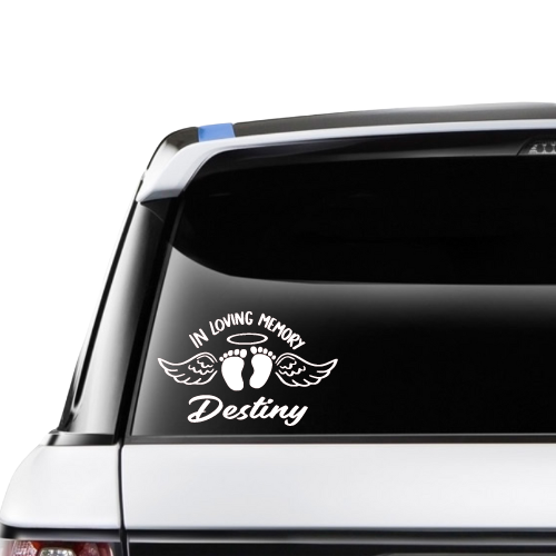 Custom In Loving Memory - Footprints Memorial