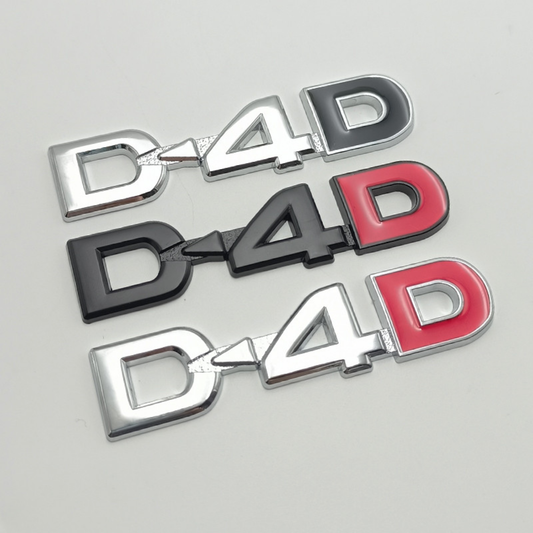 3D Metal Car Badge Logo - D-4D
