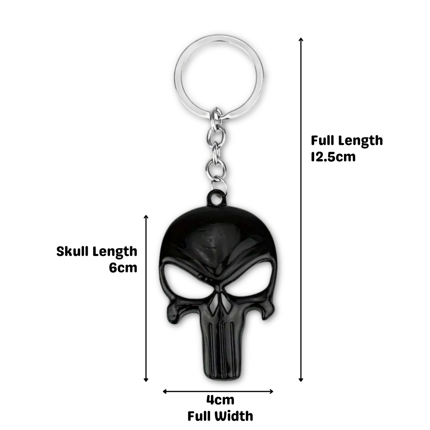 Punisher Skull Keyring