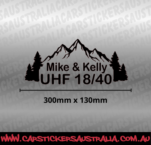 Custom UHF Channel/s With Name - Mountain Style