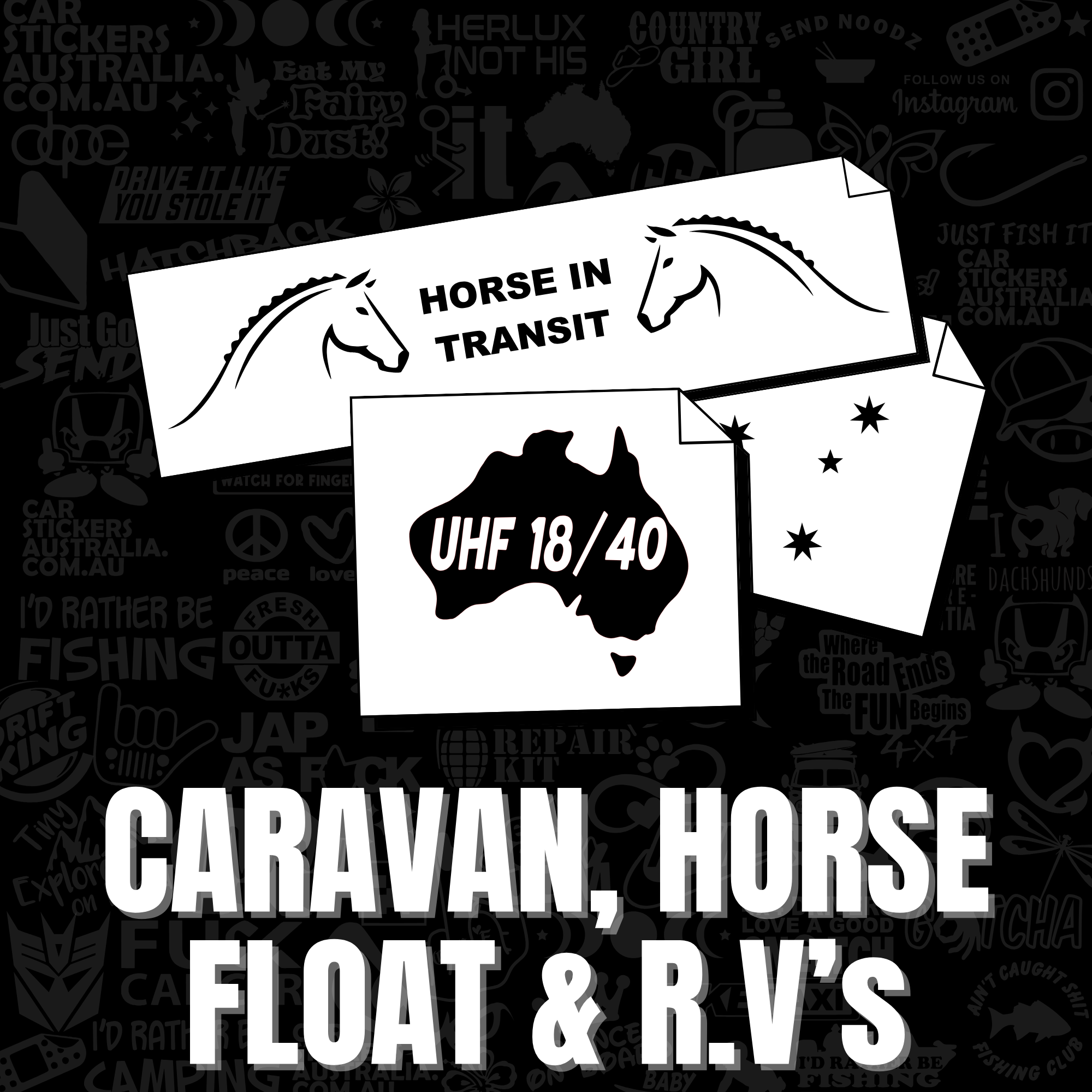 Caravan, Horse Float & Motorhome Decals - Car Stickers Australia ...