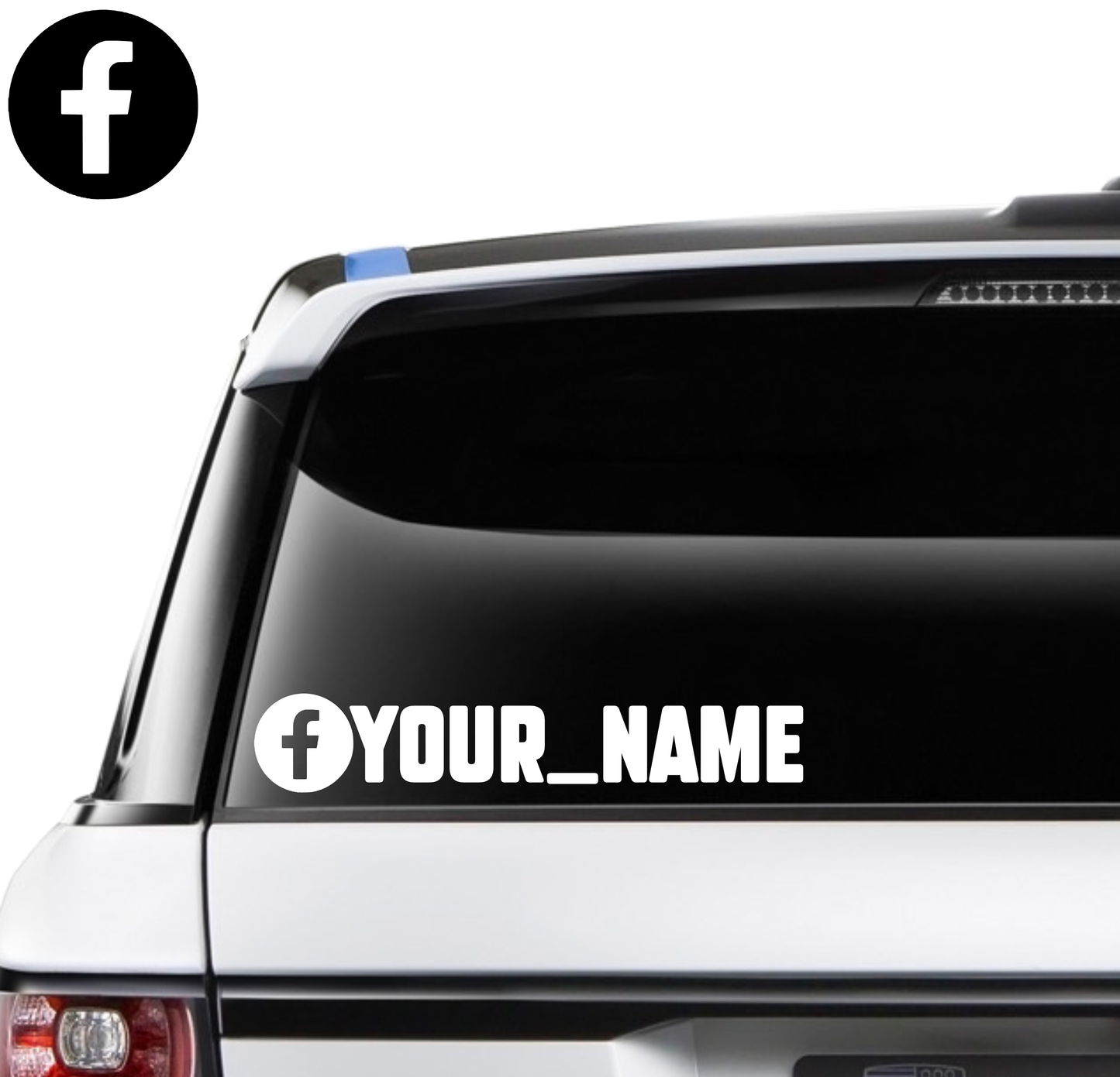 Custom Facebook Name Decal - 250mm