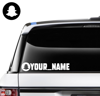 Custom Snapchat Name Decal - 250mm
