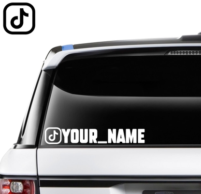 Custom TikTok Name Decal - 250mm