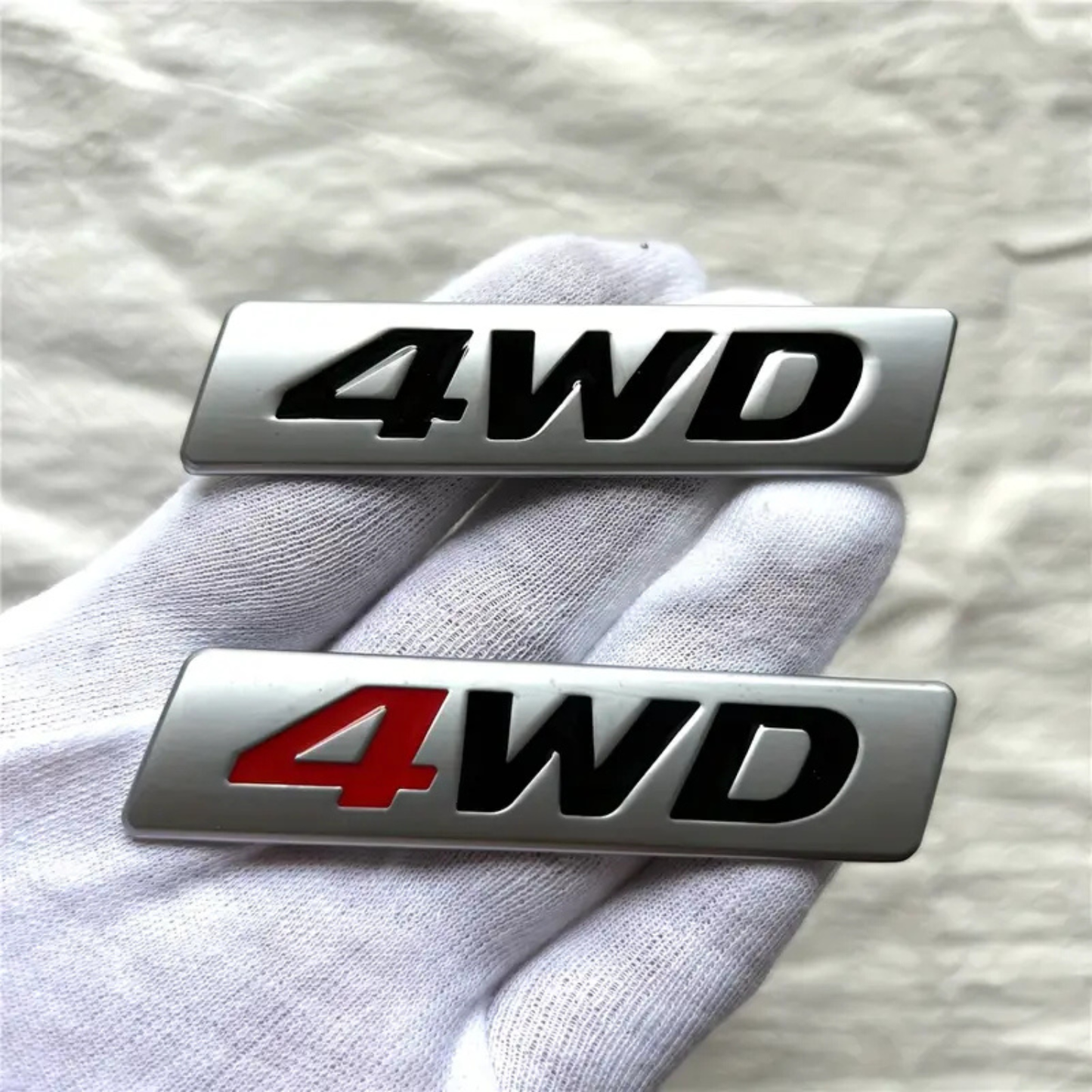 3D Pressed Metal Emblem - 4WD Badge