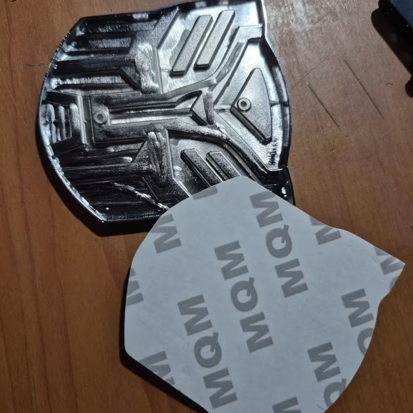 3D Pressed Alloy Car Badge - Transformer Shape
