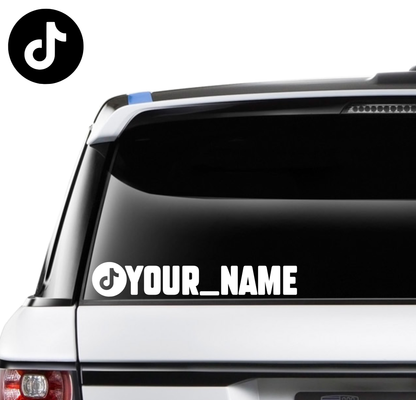 Custom TikTok Name Decal - 250mm