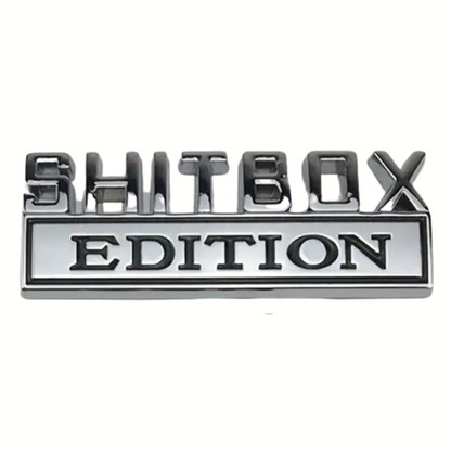 3D Shitbox Edition Badge Emblem