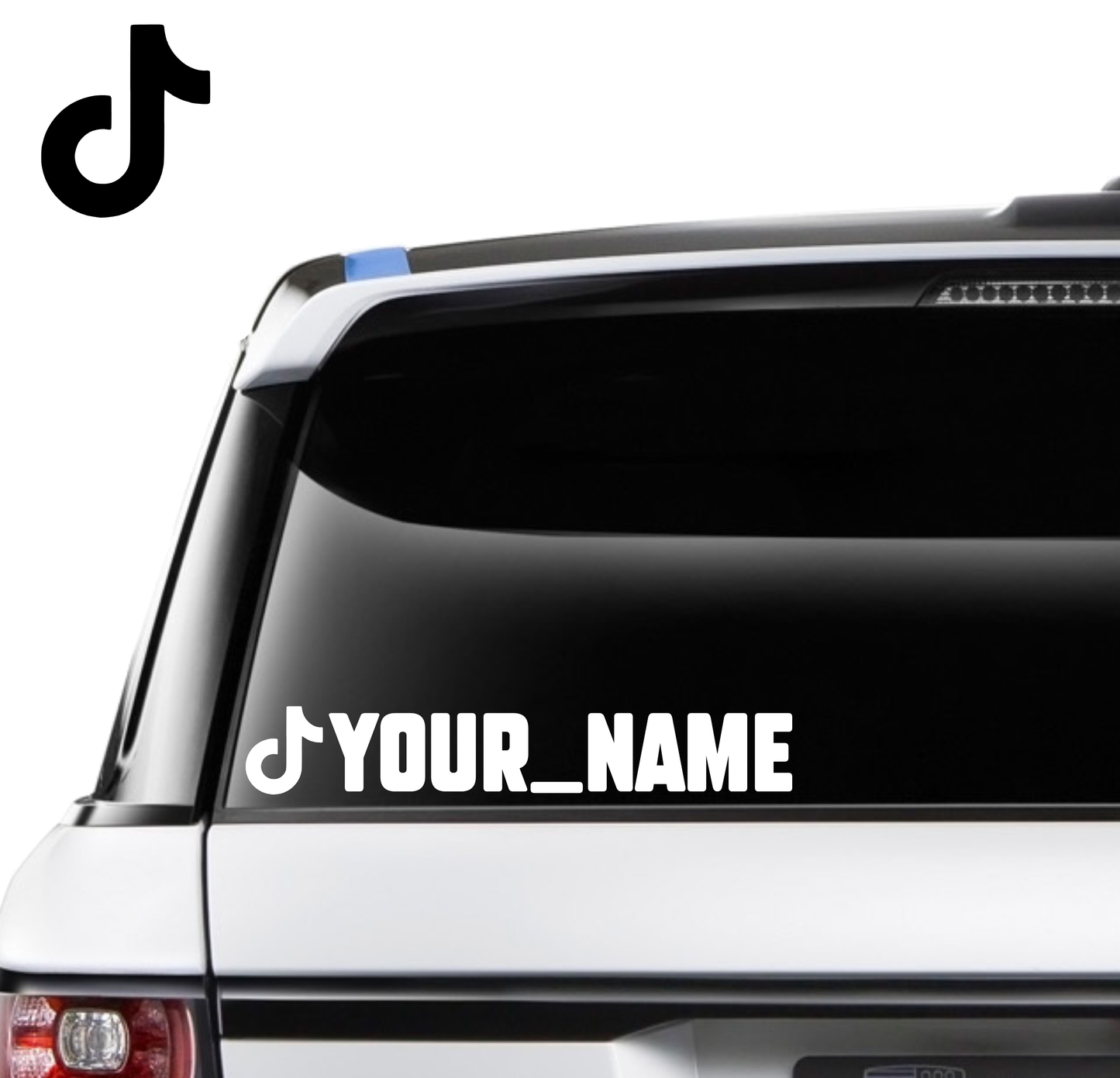 Custom TikTok Name Decal - 250mm
