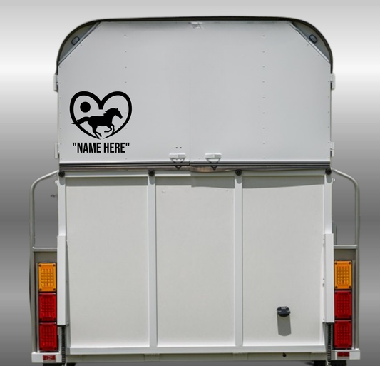 Custom Name - Horse Heart- 2 Sizes Available