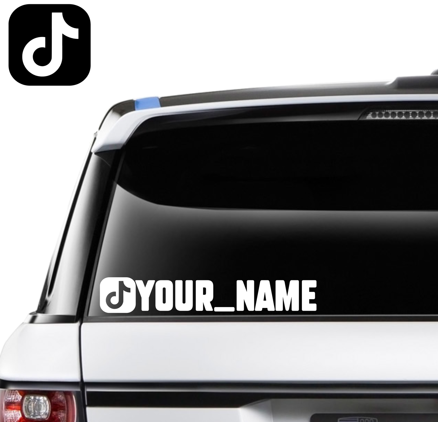 Custom TikTok Name Decal - 250mm