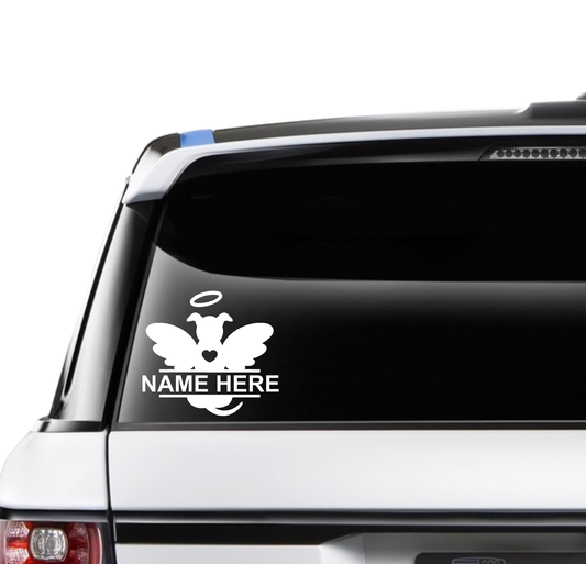 Angel Dog with Wings Memorial