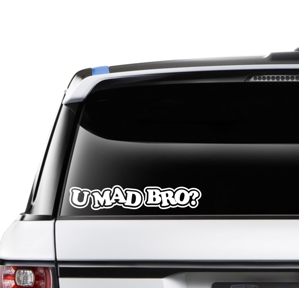 U Mad Bro? Car Decal - Car Stickers Australia – CarStickers Australia