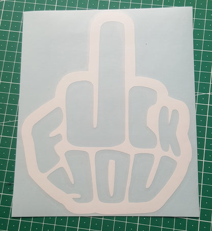 FUCK YOU Middle Finger Symbol