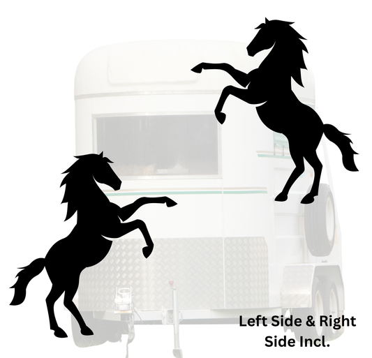 Horse Silhouette - 2 Piece Mirrored Set