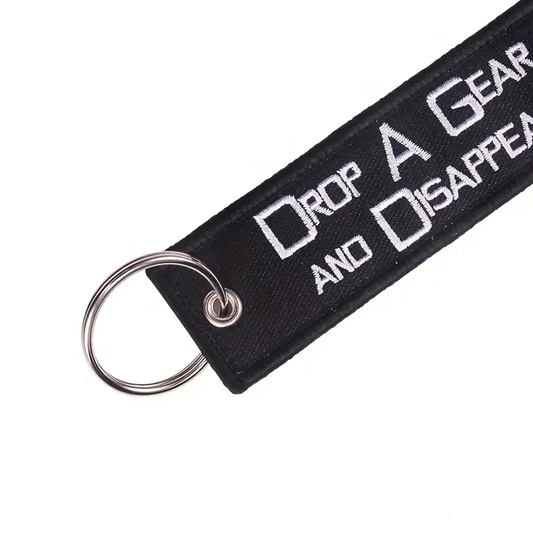 Drop A Gear Keyring Jet Tag
