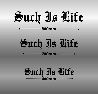 Such Is Life Banner