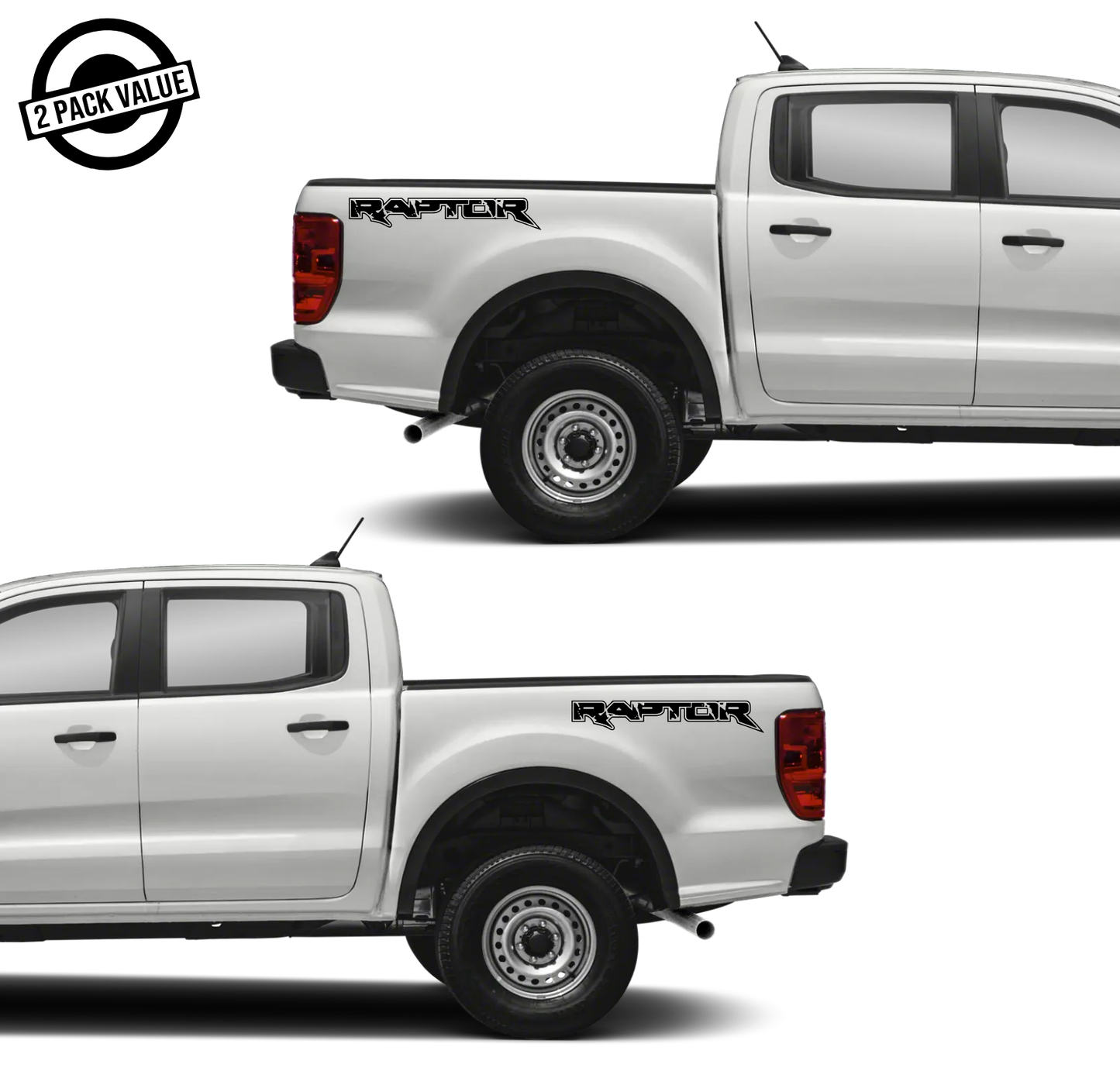 Distressed Raptor Side Decals - Twin Pack
