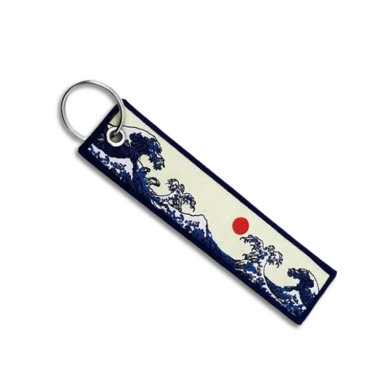 Kanagawa Dual Sided - Keyring Jet Tag