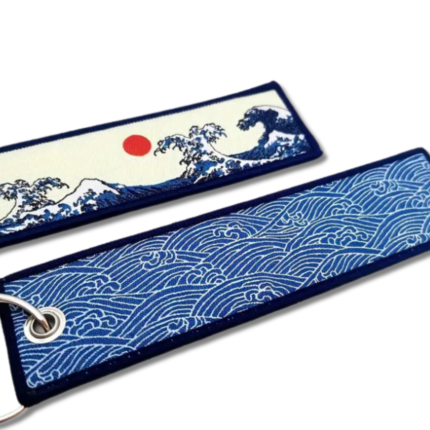 Kanagawa Dual Sided - Keyring Jet Tag